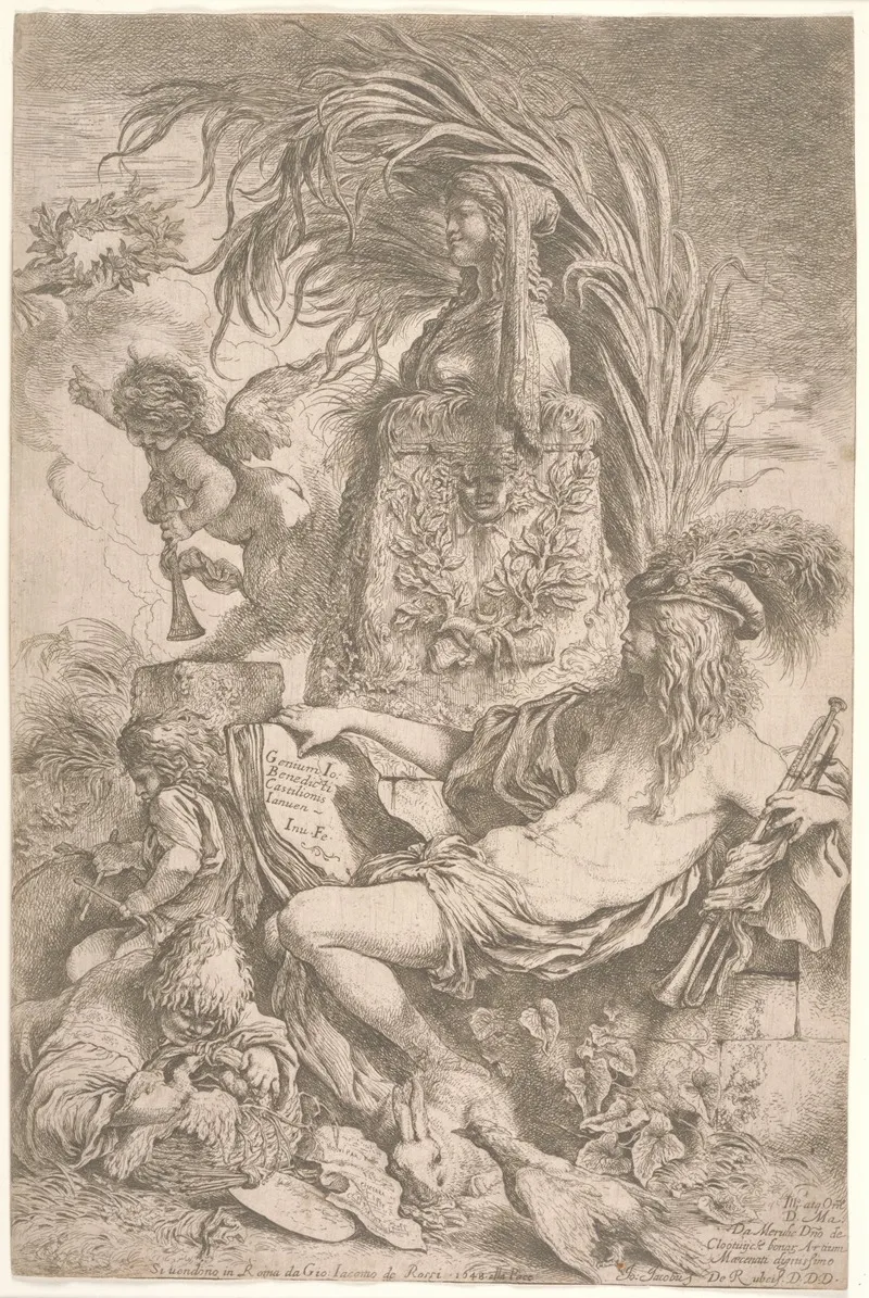 The Genius Of Giovanni Benedetto Castiglione by Giovanni Benedetto Castiglione - Canvas Print
