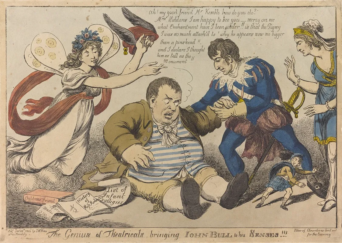The Genius Of Theatricals Bringing John Bull To His Senses