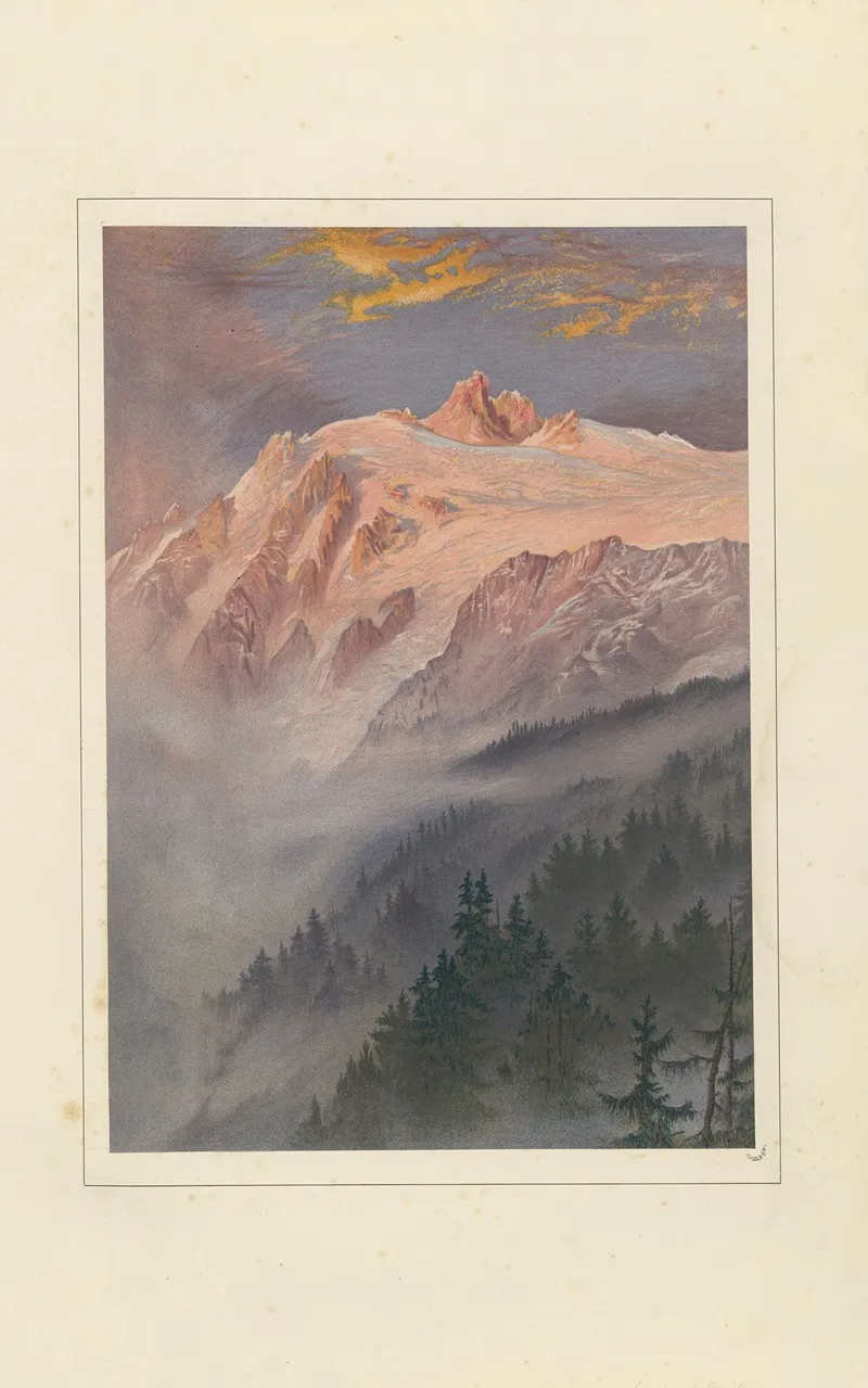 The Glacier De Trient by Elijah Walton - Canvas Print