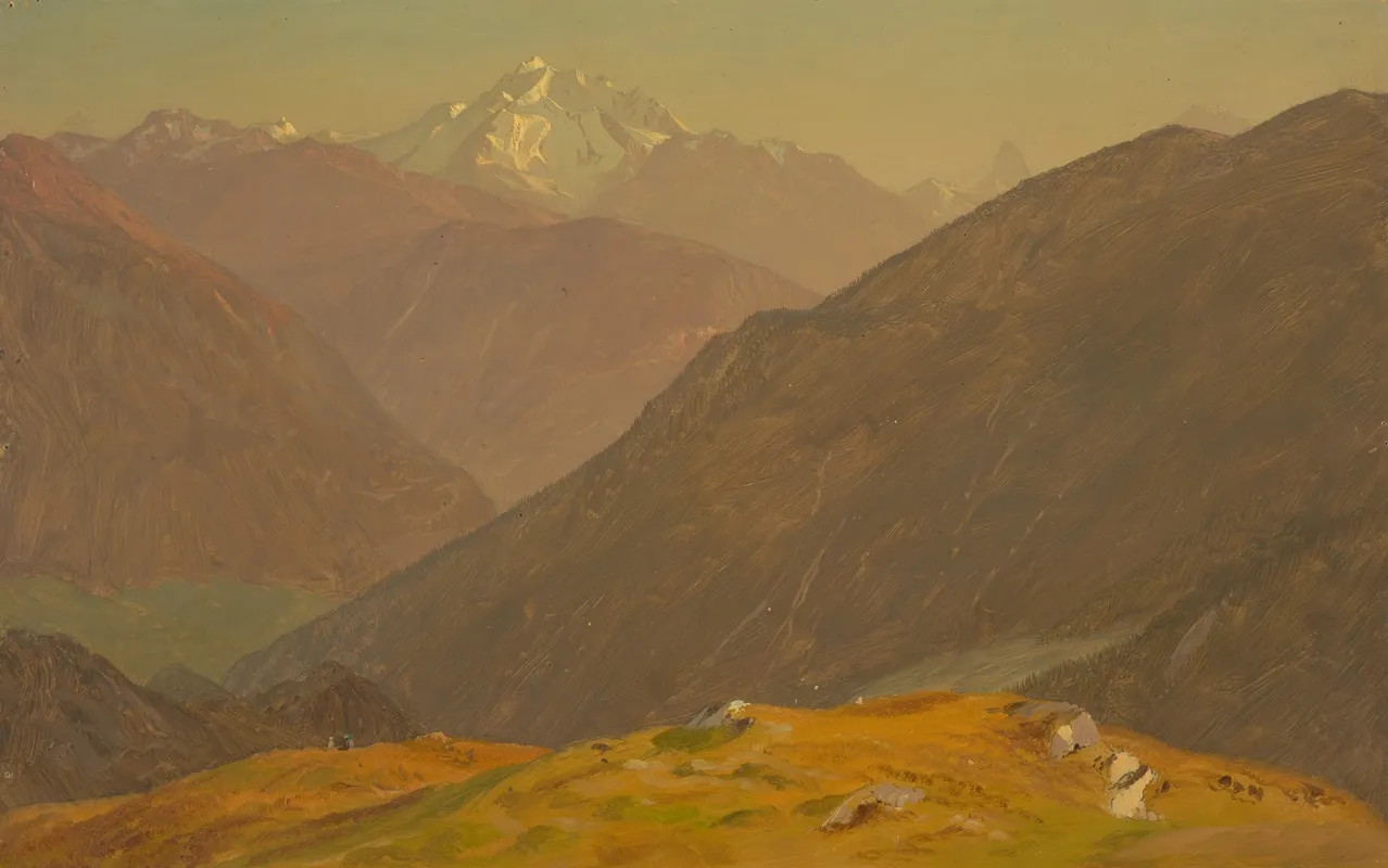 The Goell Near Berchtesgeden by Frederic Edwin Church - Canvas Print