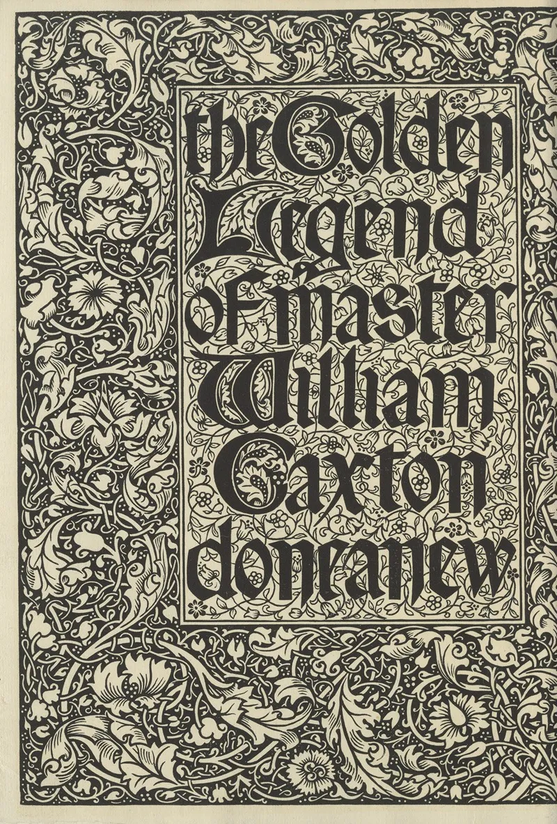 The Golden Legend Of Master William Caxton Done Anew Titlepage