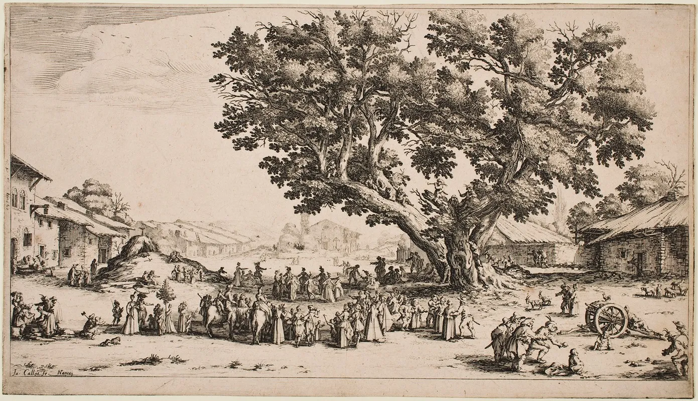 The Gondreville Fair by Jacques Callot - Canvas Print