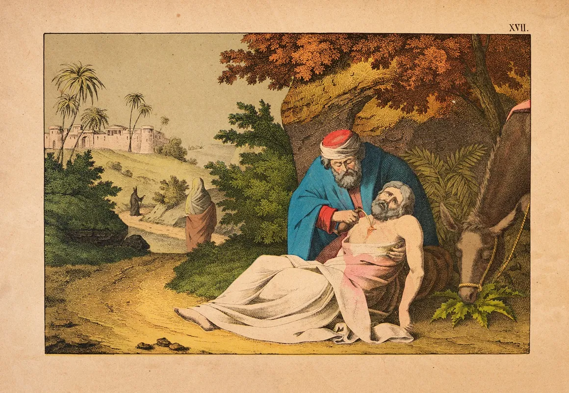 The Good Samaritan 52 by Theodor Eckardt - Canvas Print