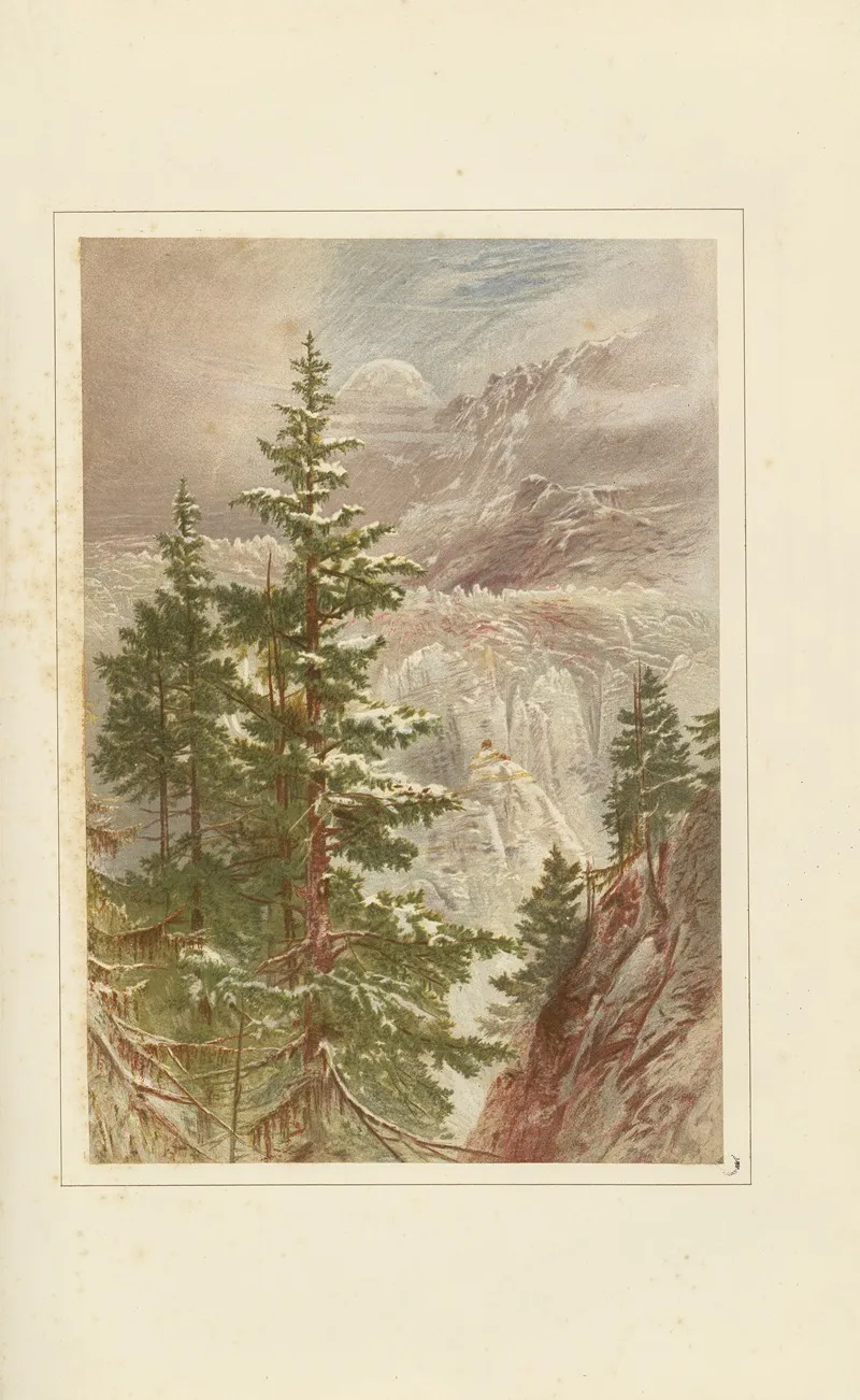 The Gorner Glacier by Elijah Walton - Canvas Print