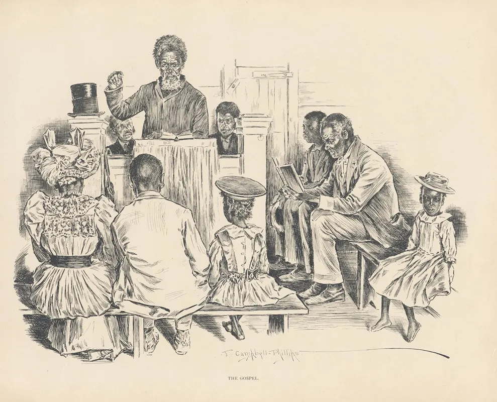 The Gospel 2 by J. Campbell Phillips - Canvas Print