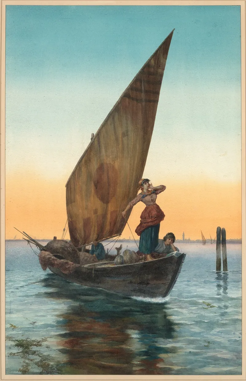 The Grand Canal Venice 2 by Pietro Gabrini - Canvas Print