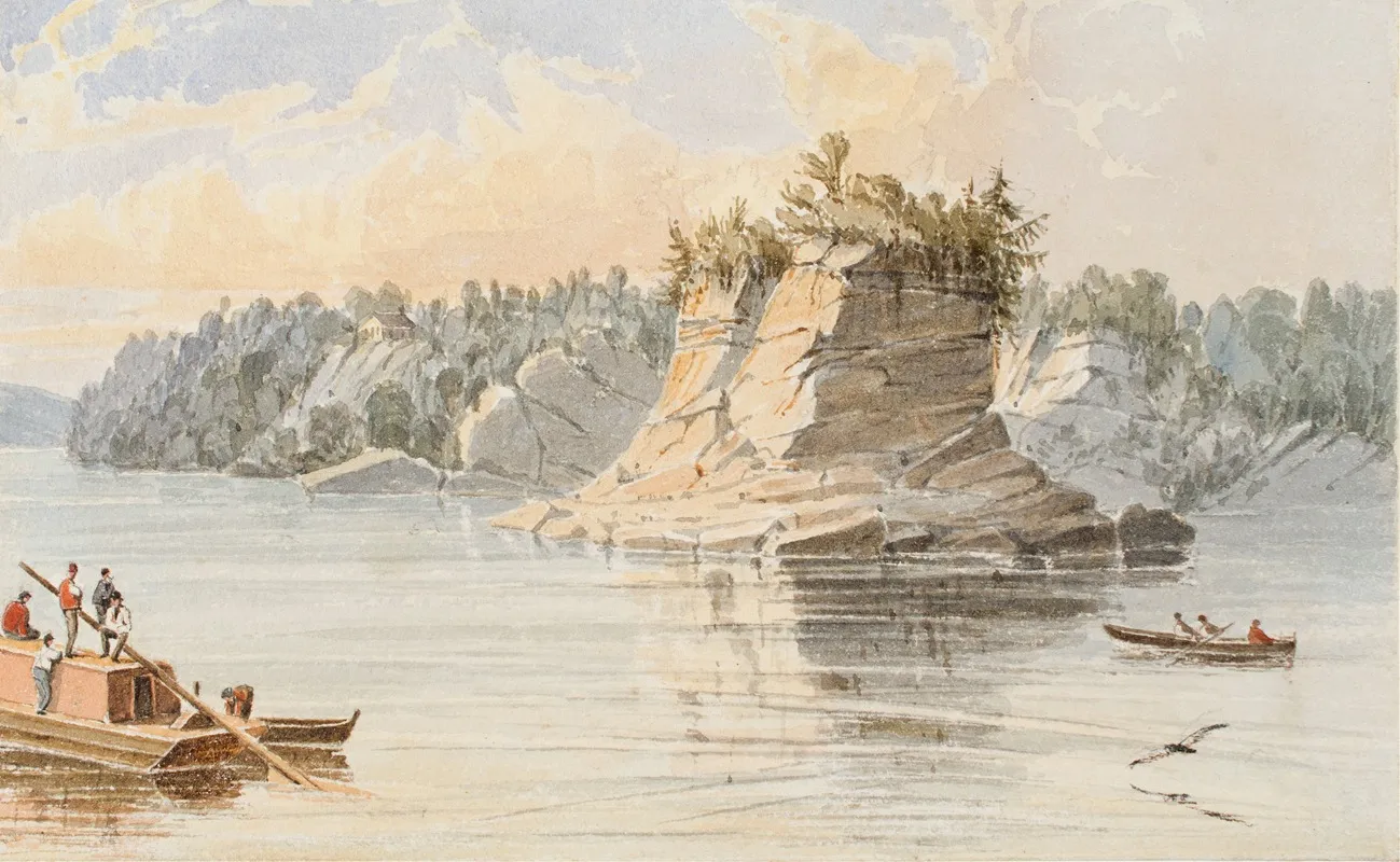 The Grand Tower 80 Miles Above The Mouth Of The Ohio 64