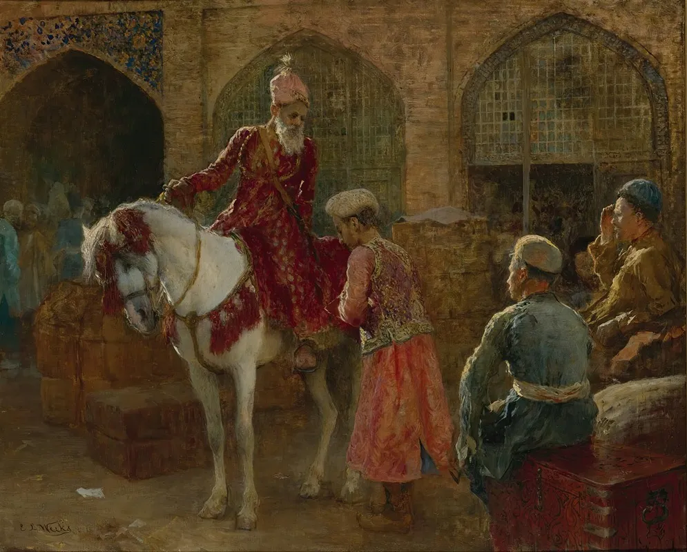 The Grand Vizier by Edwin Lord Weeks - Canvas Print
