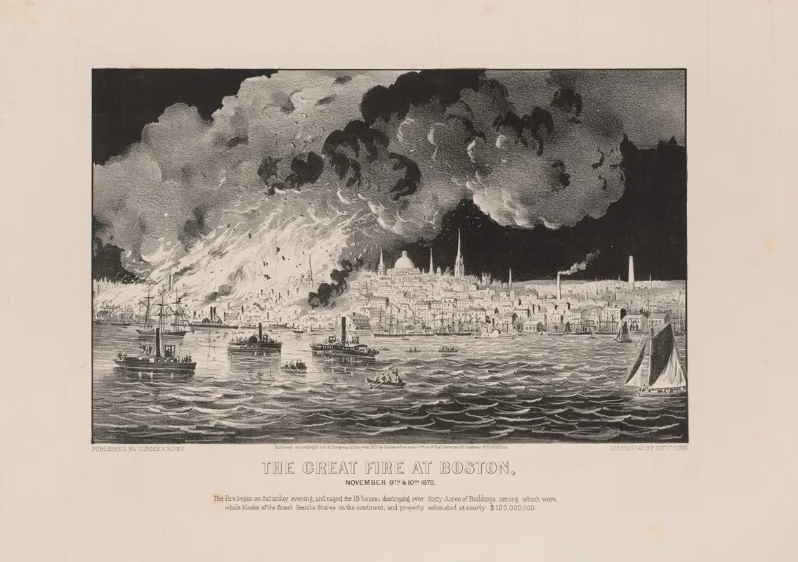 The Great Fire At Boston November 9th 10th 1872