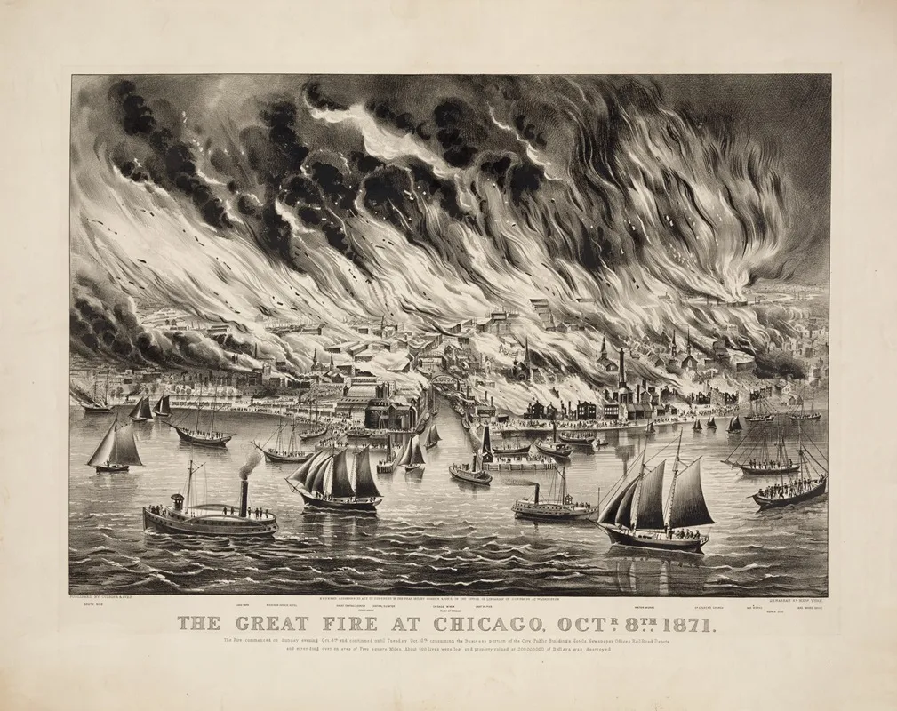 The Great Fire At Chicago Octr 8th 1871