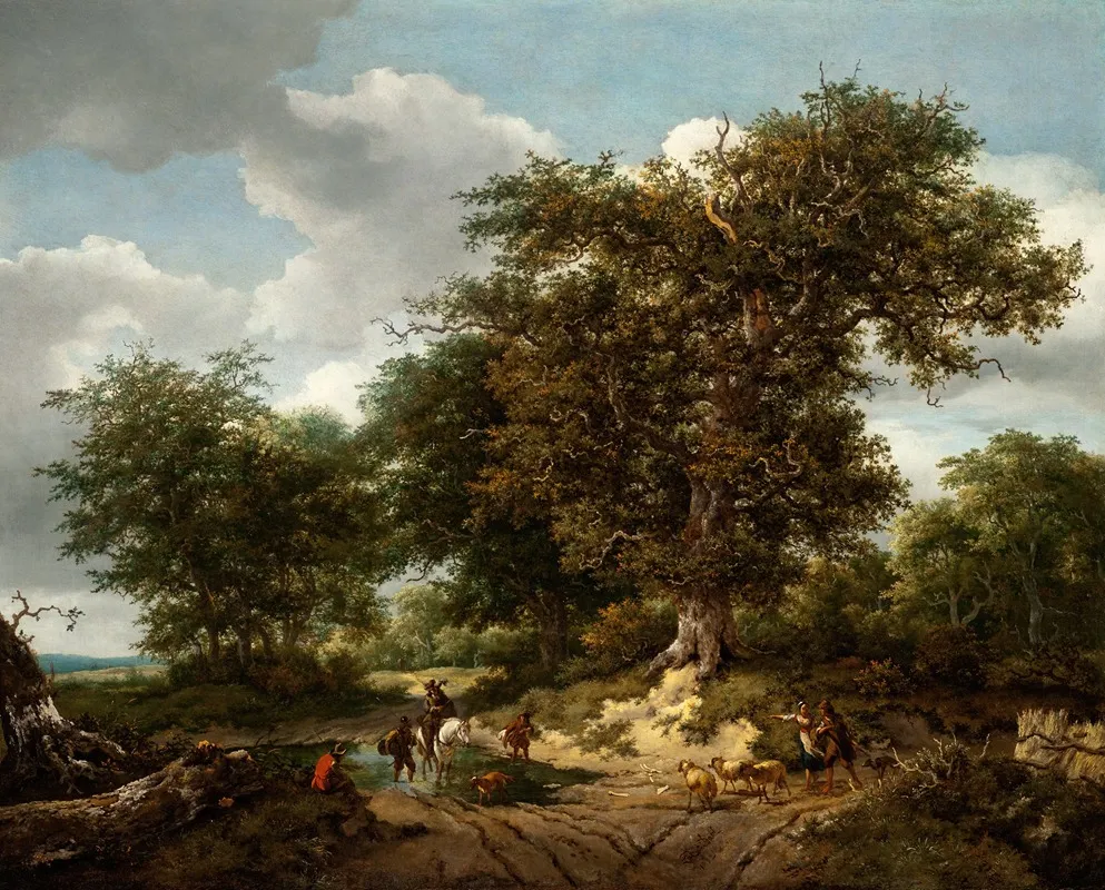 The Great Oak by Jacob van Ruisdael - Canvas Print