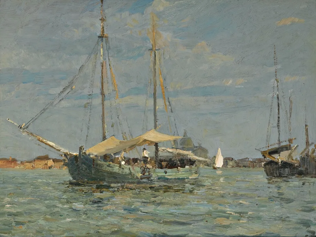 The Green Fishing Boat by Emma Ciardi - Canvas Print