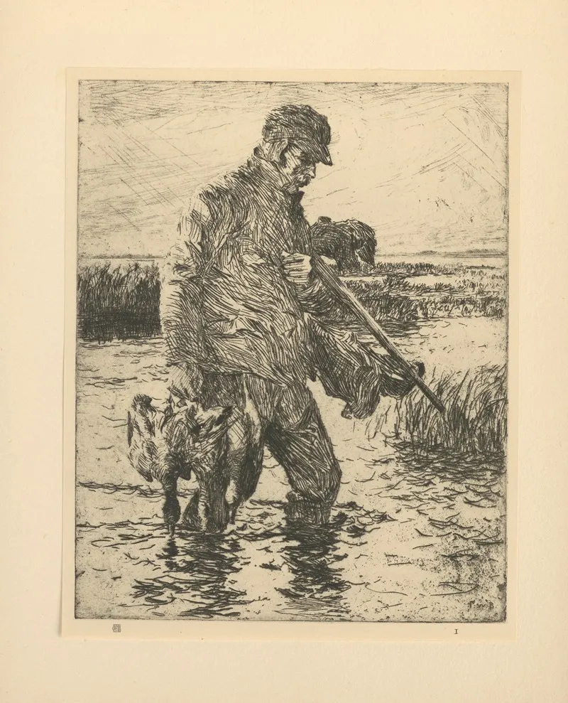 The Gunner by Frank Weston Benson   - Canvas Print