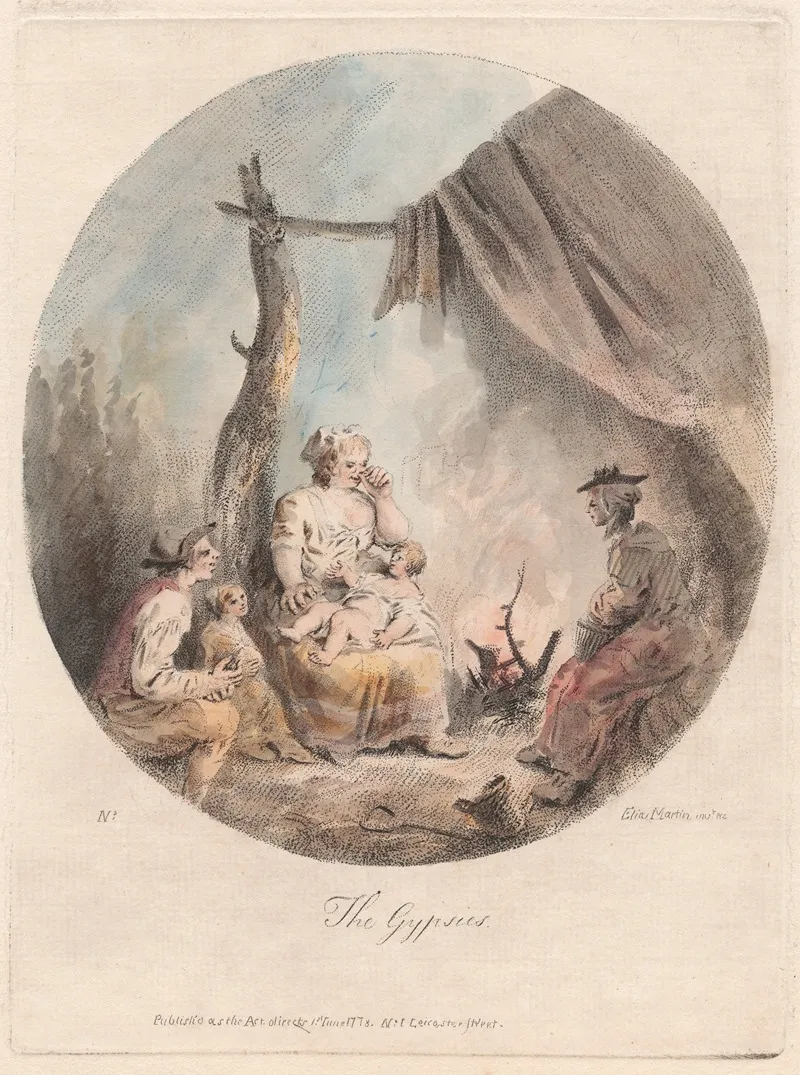 The Gypsies 3 by Elias Martin - Canvas Print