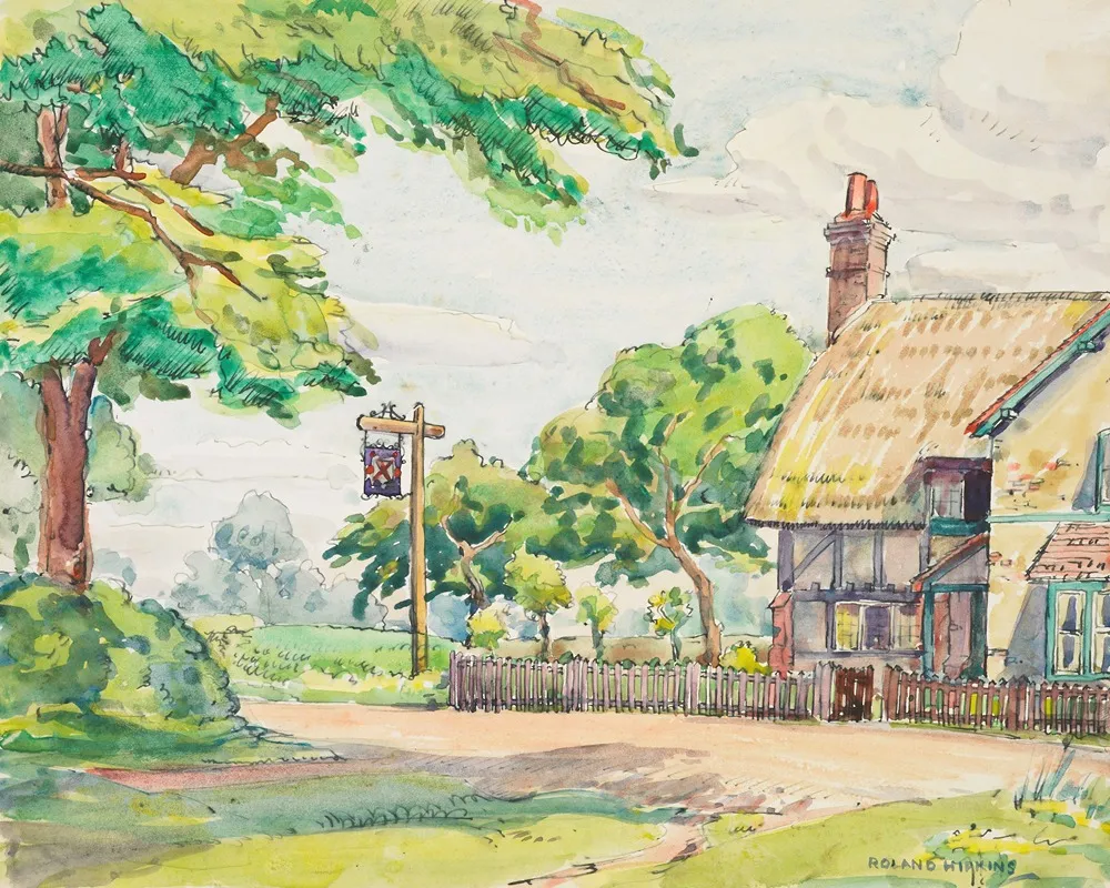 The Hamden Arms by Roland Hipkins - Canvas Print