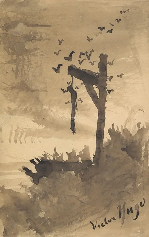 The Hanged Man by Victor Hugo - Canvas Print