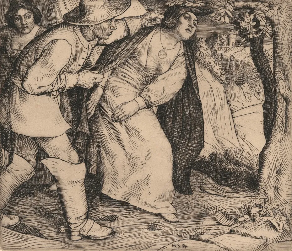 The Hangmans Daughter by William Strang - Canvas Print