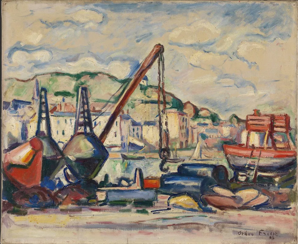 The Harbour In Honfleur