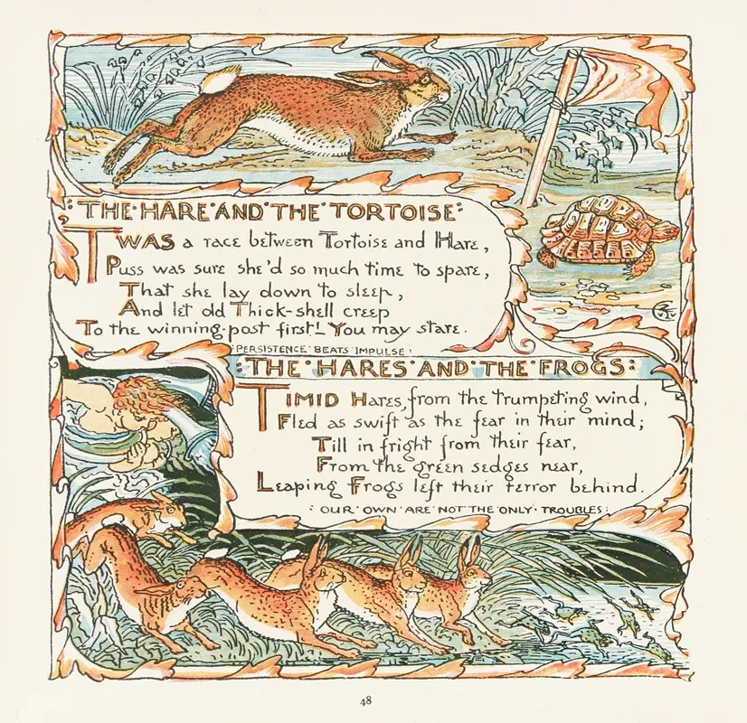 The Hare And The Tortoise The Hares And The Frogs