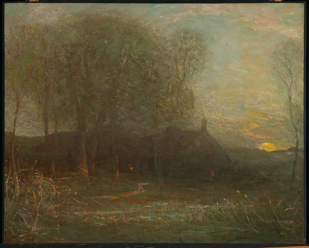 The Harvest Moon 2 by Charles Melville Dewey - Canvas Print