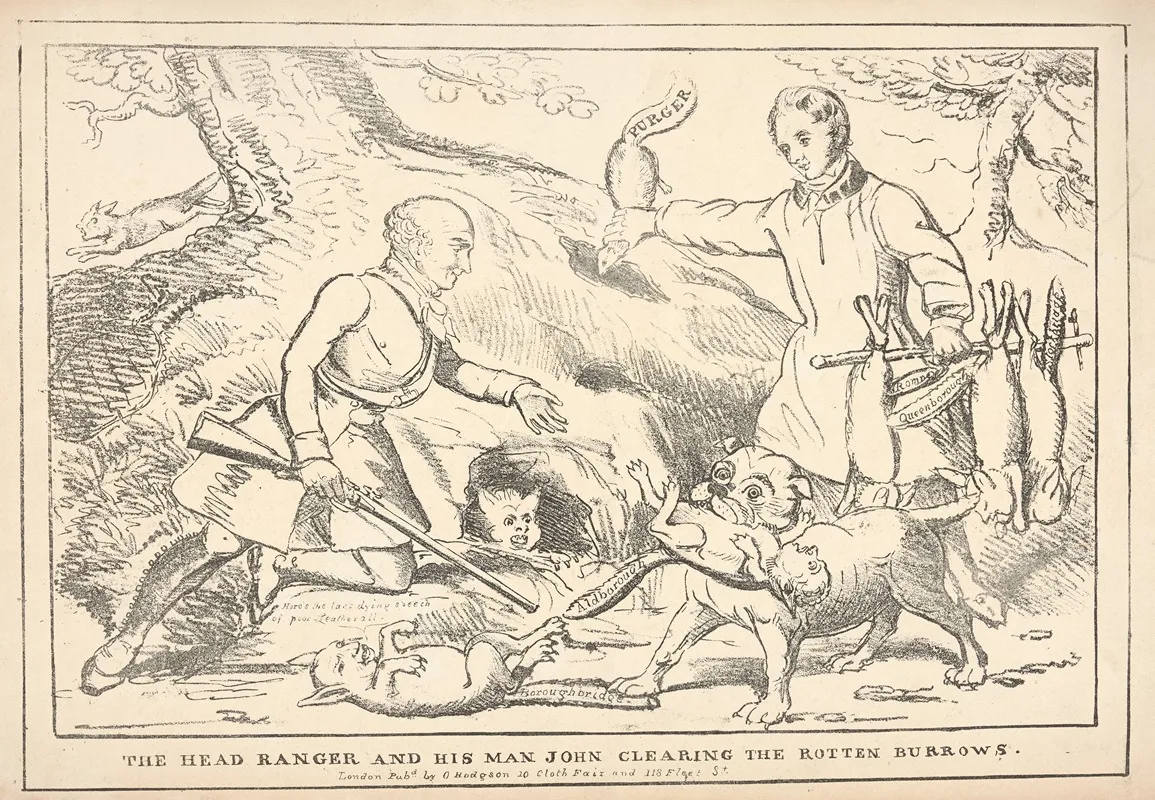 The Head Ranger And His Man John Clearing The Rotten Burrows