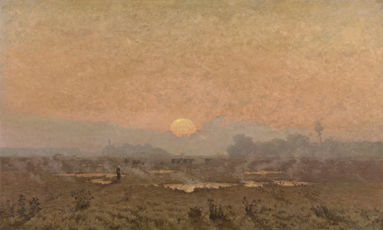 The Heath by Alphonse Asselbergs - Canvas Print