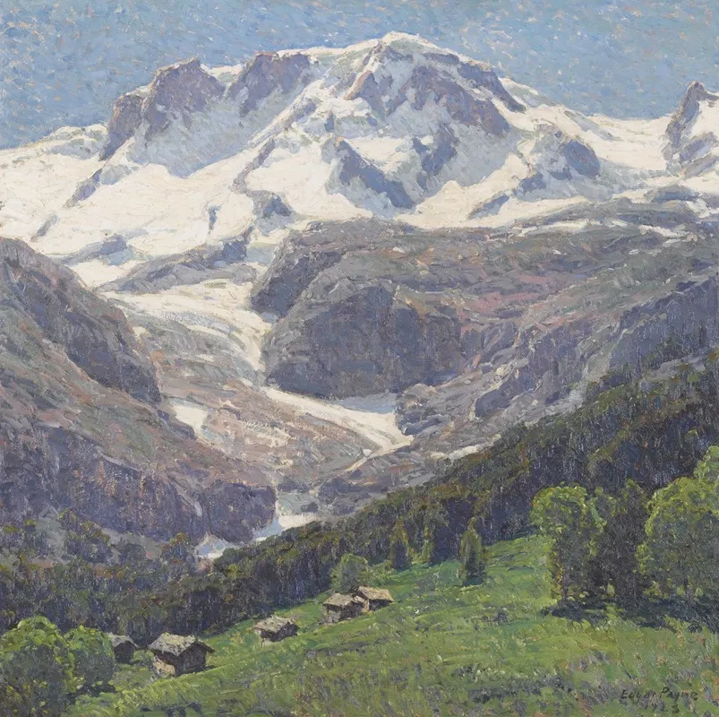 The High Alps by Edgar Alwin Payne - Canvas Print
