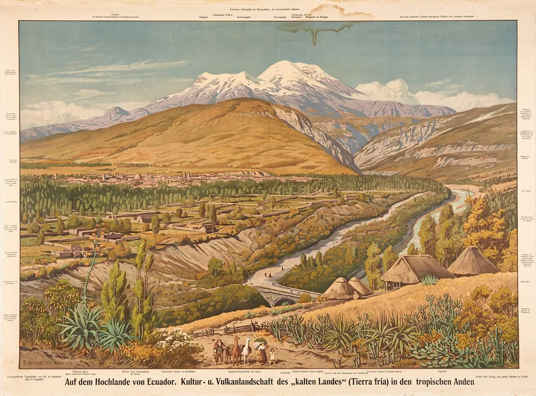 The Highlands Of Ecuador by Rudolf Reschreiter - Canvas Print