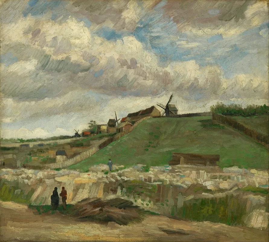 The Hill Of Montmartre With Stone Quarry 2 by Vincent van Gogh - Canvas Print
