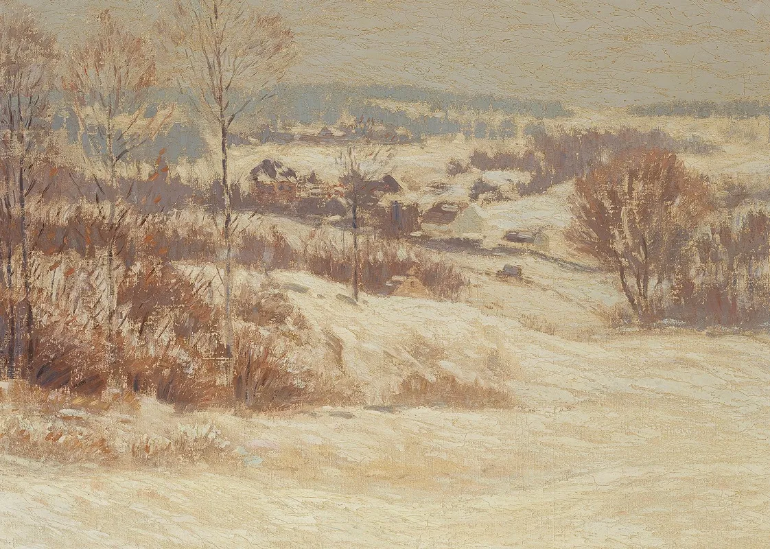 The Hill Range by Leonard Ochtman - Canvas Print