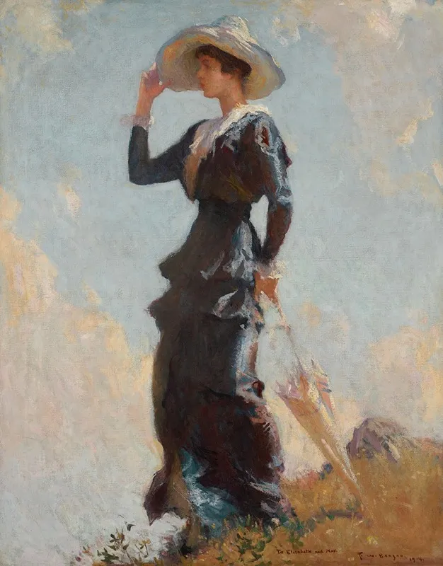 The Hill Top by Frank Weston Benson   - Canvas Print