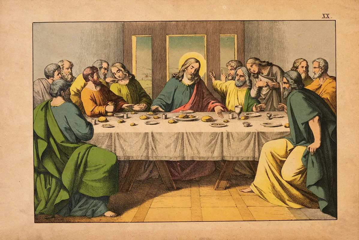 The Holy Communion 8 by Theodor Eckardt - Canvas Print