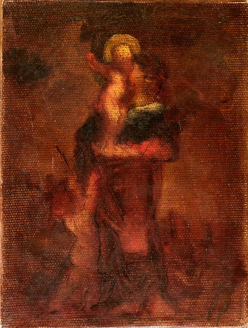 The Holy Family 95 by Robert Loftin Newman - Canvas Print