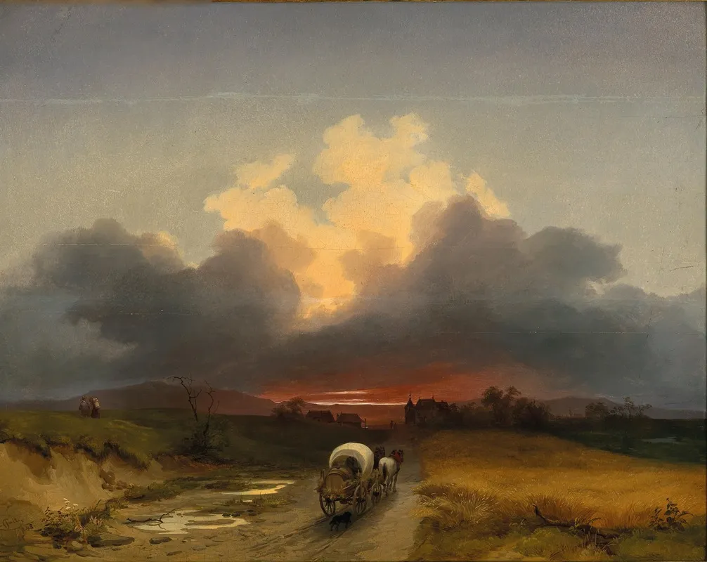 The Homecoming Of The Wine Growers by Ignaz Raffalt - Canvas Print