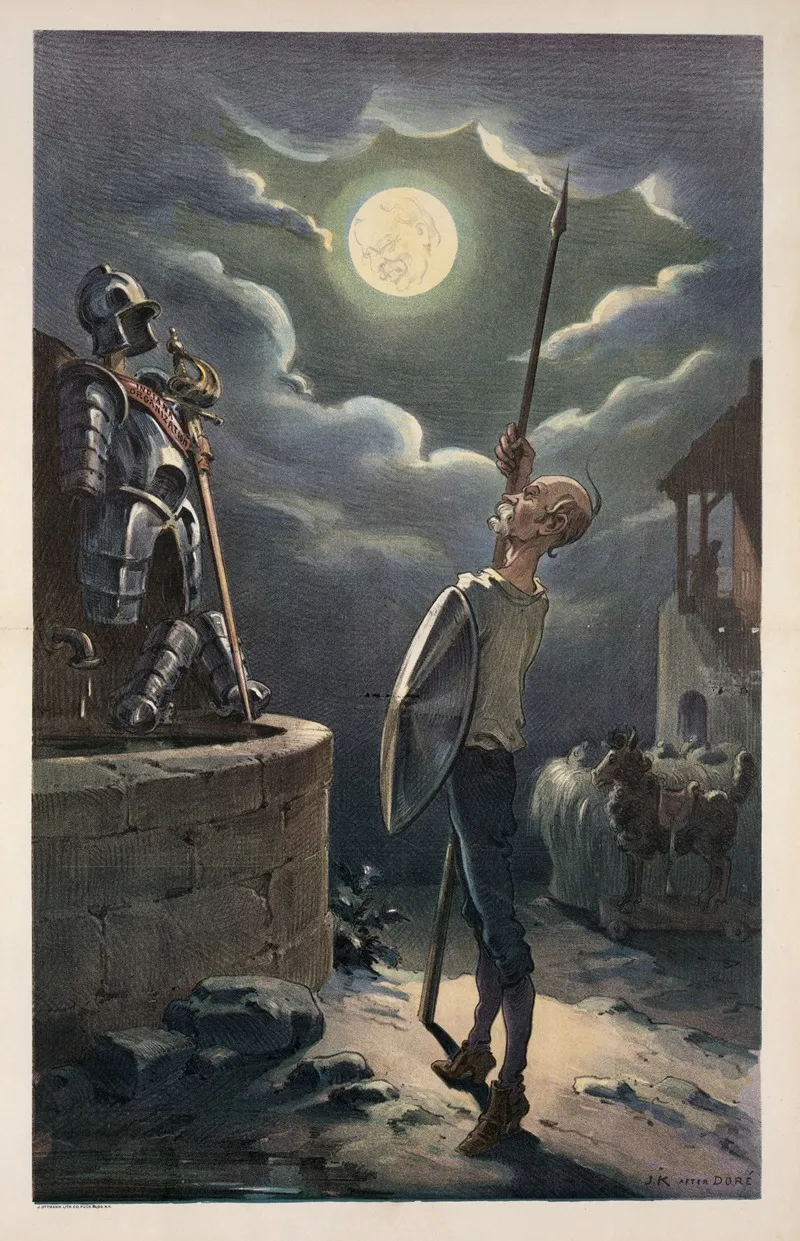 The Hoosier Don Quixote by Udo Keppler - Canvas Print