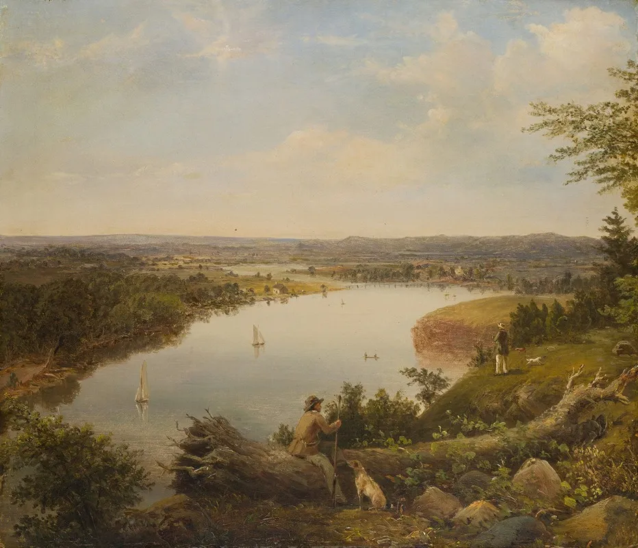 The Hudson River Valley Near Hudson New York
