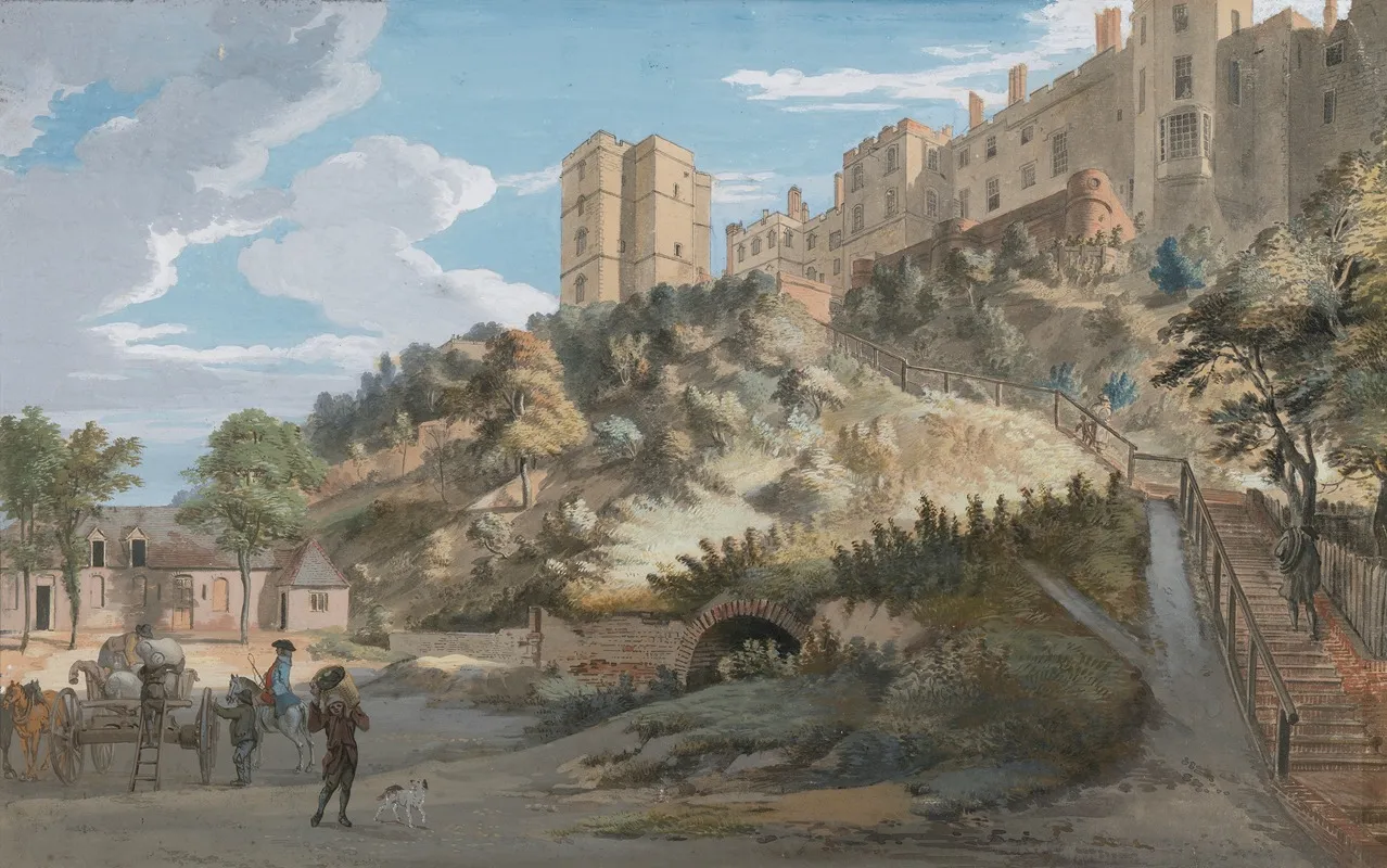 The Hundred Steps And Winchester Tower Windsor Castle Berkshire