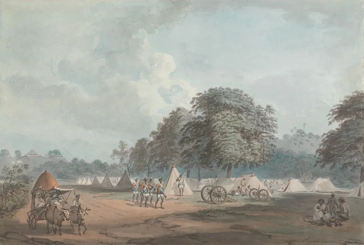 The Hur Rangers Encamped At Colgong