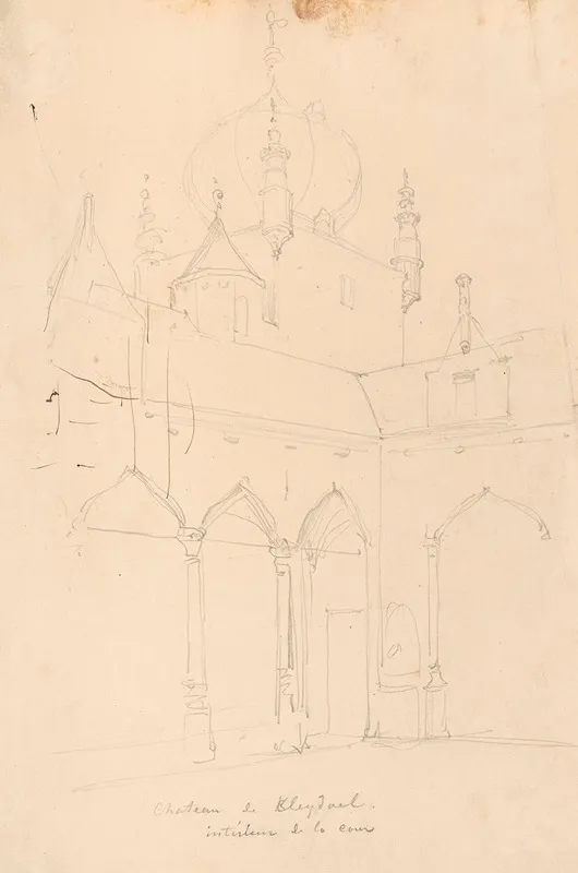 The Inner Court Of The Castle Of Cleydael At Aartselaar