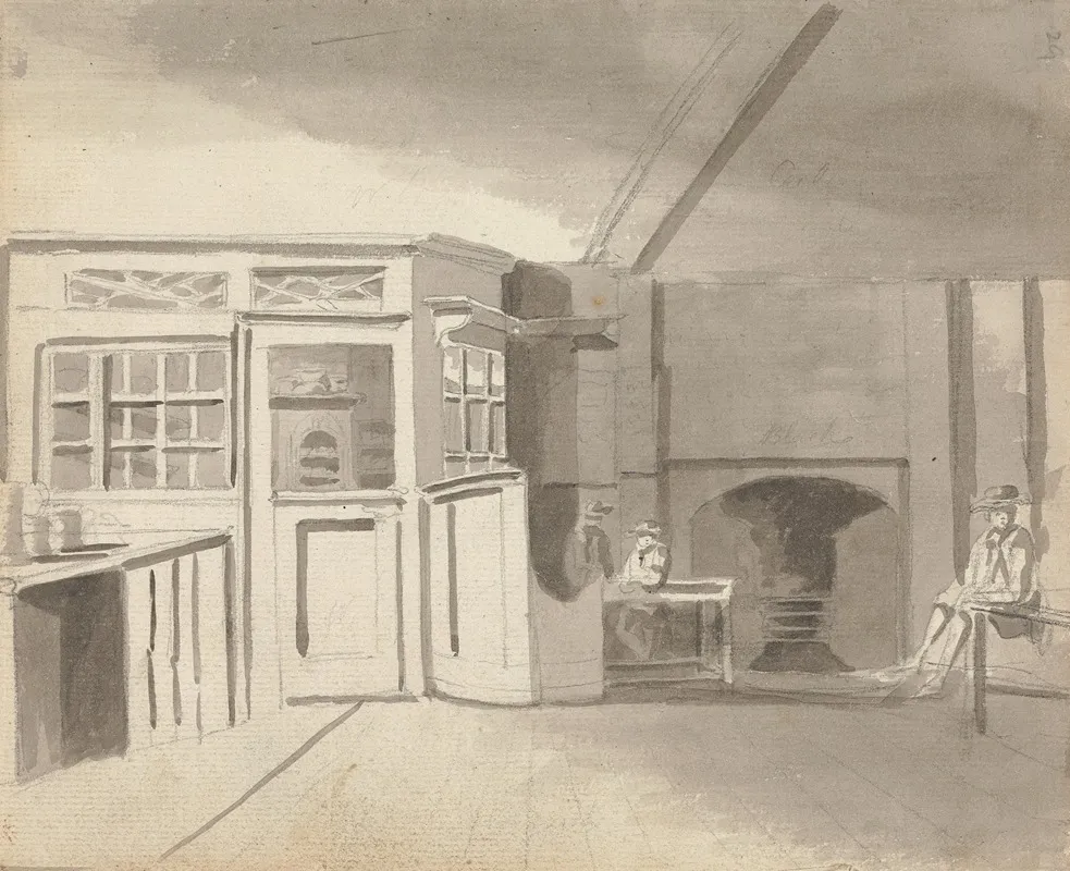 The Interior Of A Coffee House by James Miller - Canvas Print