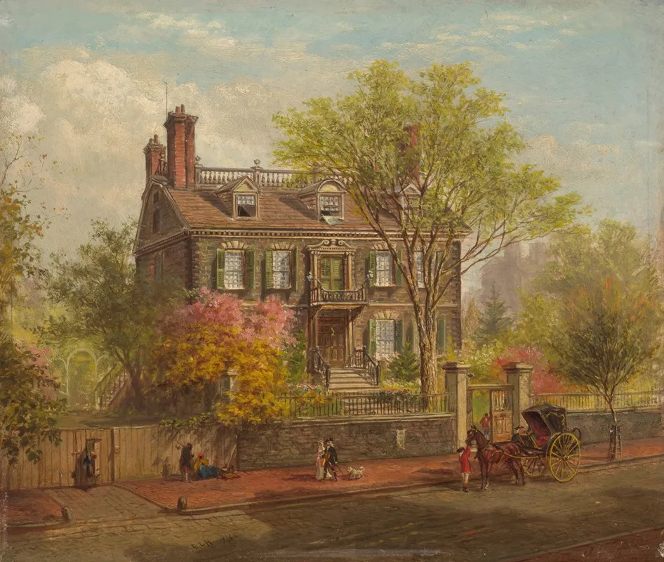 The John Hancock House by Edward Lamson Henry - Canvas Print