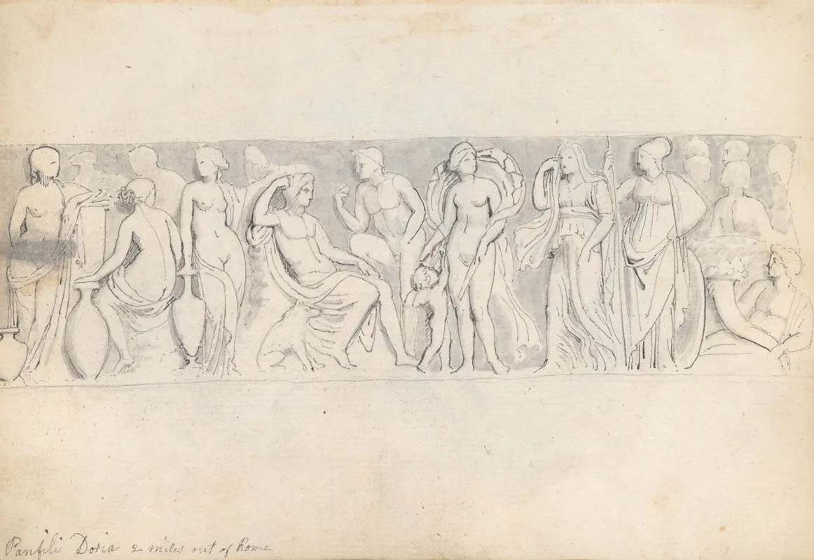 The Judgement Of Paris Villa Doria Pamphili Outside Rome