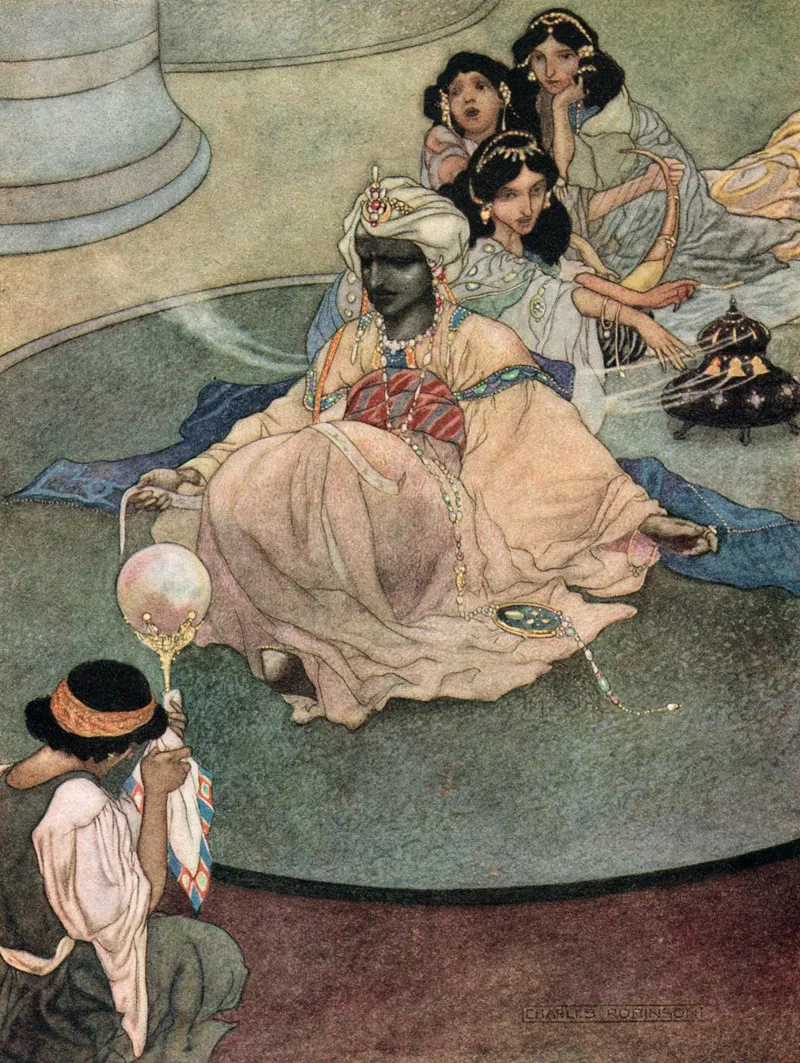 The King Of The Mountains Of The Moon by Charles Robinson - Canvas Print