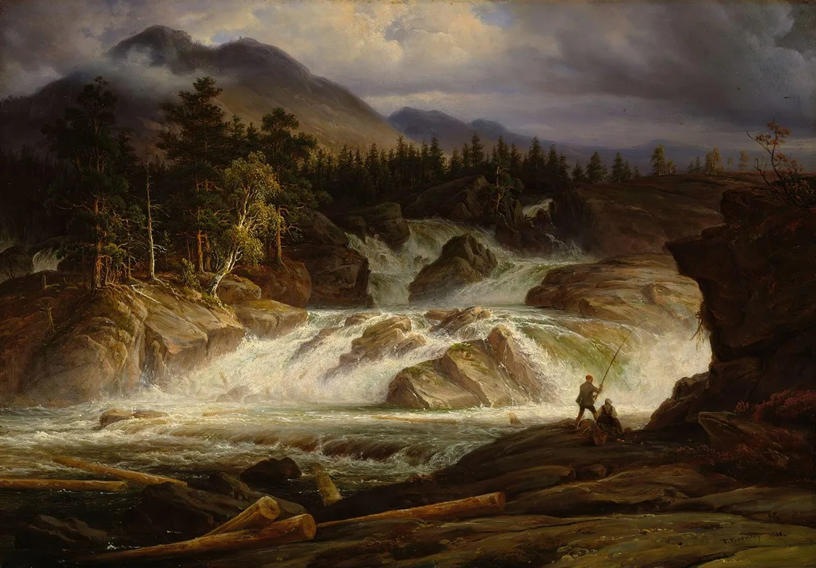 The Labro Falls by Thomas Fearnley - Canvas Print