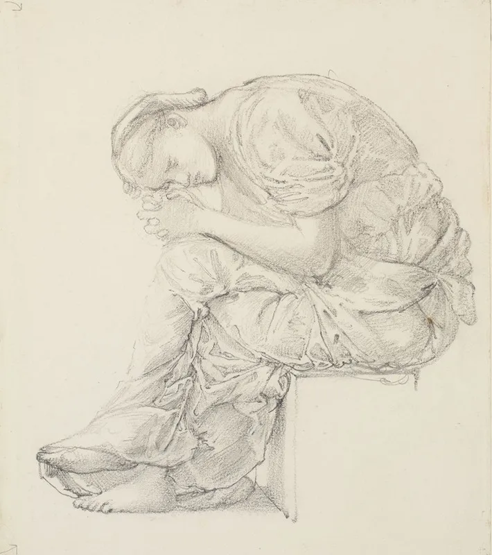 The Lament Study For The Figure On The Right