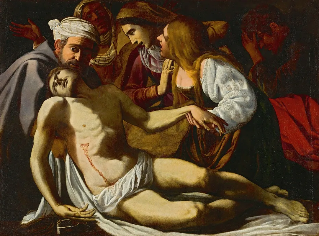 The Lamentation 18 by Roman School - Canvas Print