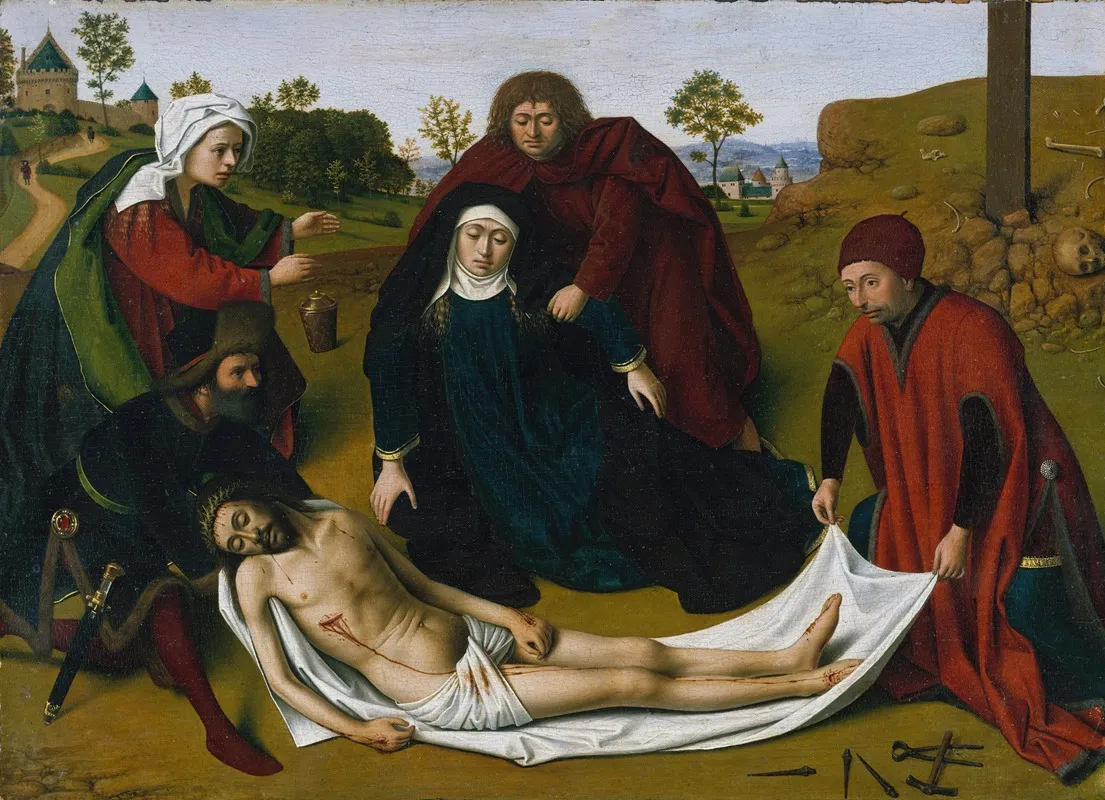 The Lamentation 9 by Petrus Christus - Canvas Print
