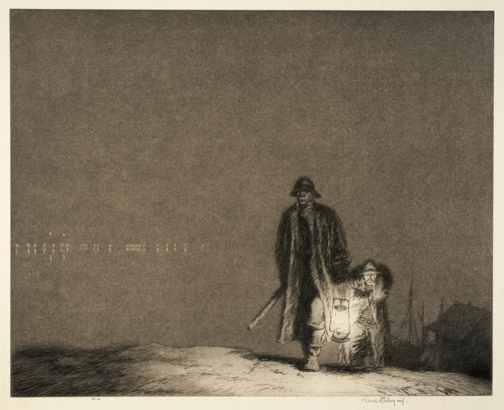 The Lantern by Kerr Eby - Canvas Print