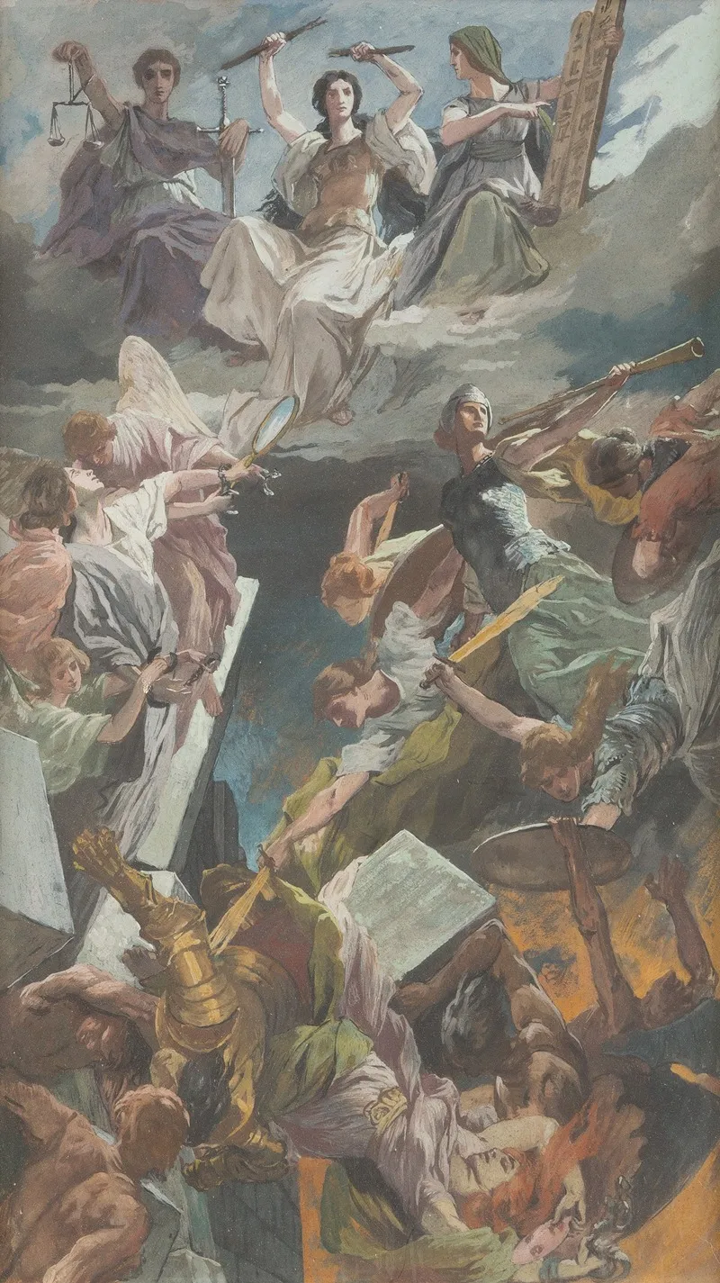 The Last Judgement 11 by German School - Canvas Print