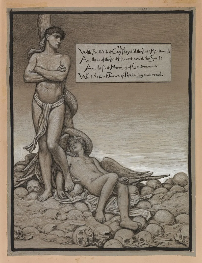 The Last Man by Elihu Vedder - Canvas Print